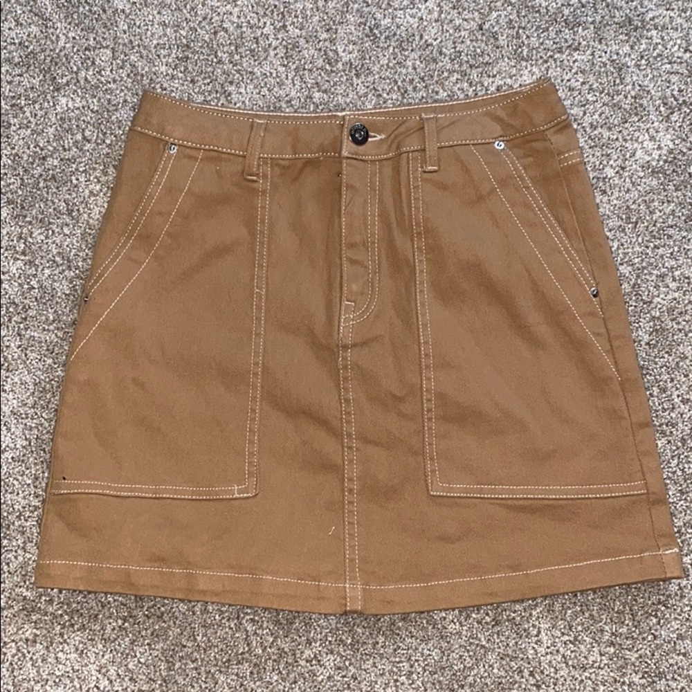 Tan canvas skirt